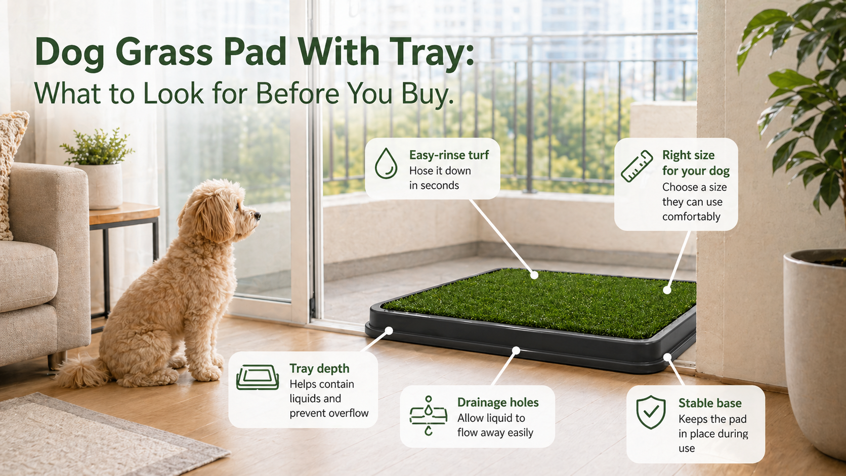 Dog Grass Pad With Tray: What to Look for Before You Buy