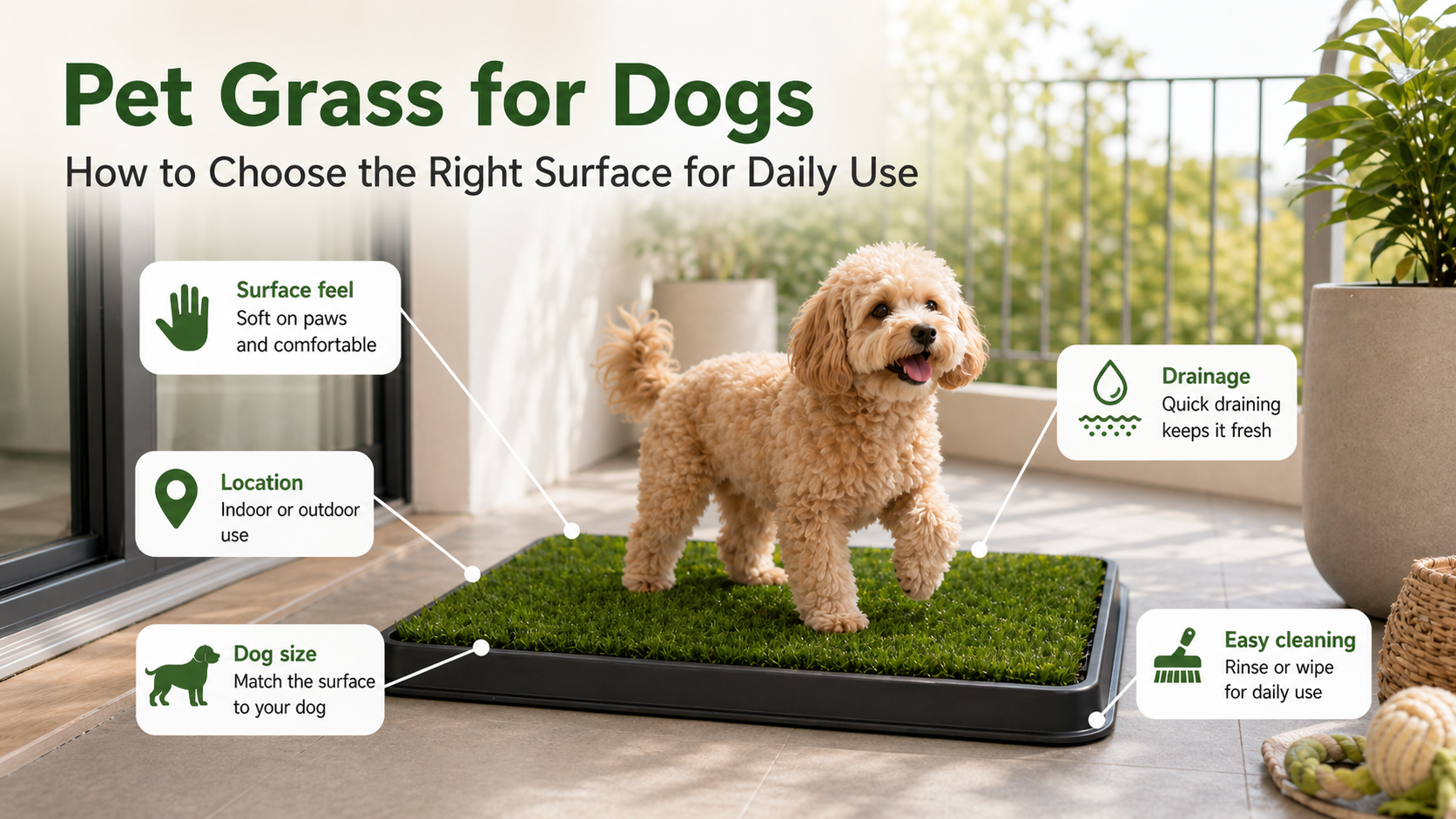Dog Turf Potty Setup: How to Build a Cleaner Outdoor Potty Area  Pet Grows