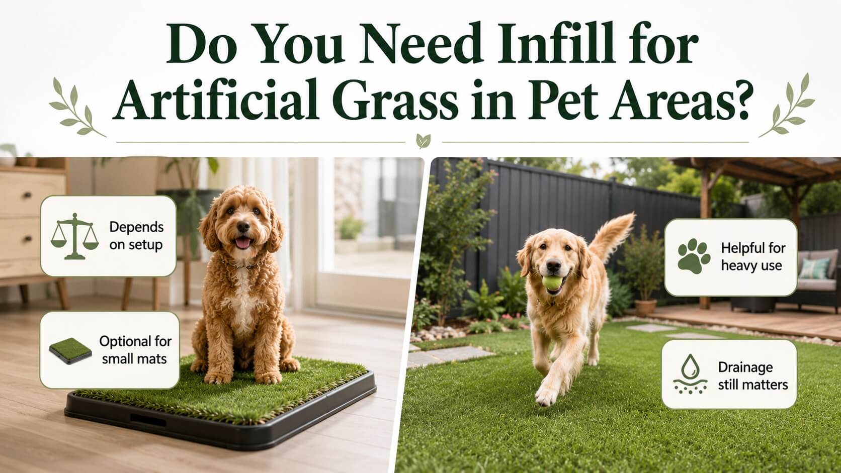 Do You Need Infill for Artificial Grass in Pet Areas?