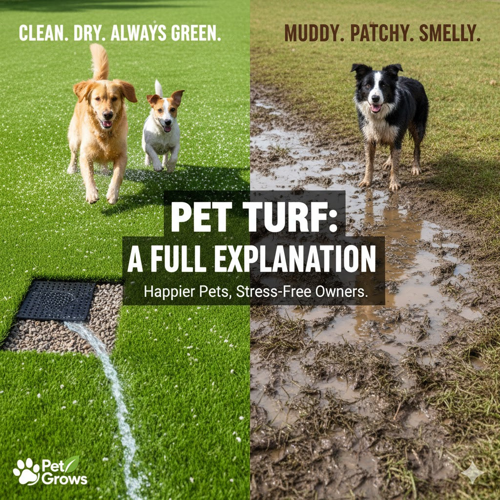 What Is Pet Turf? Benefits for Dogs, Drainage, Odor Control & Easy Cleanup