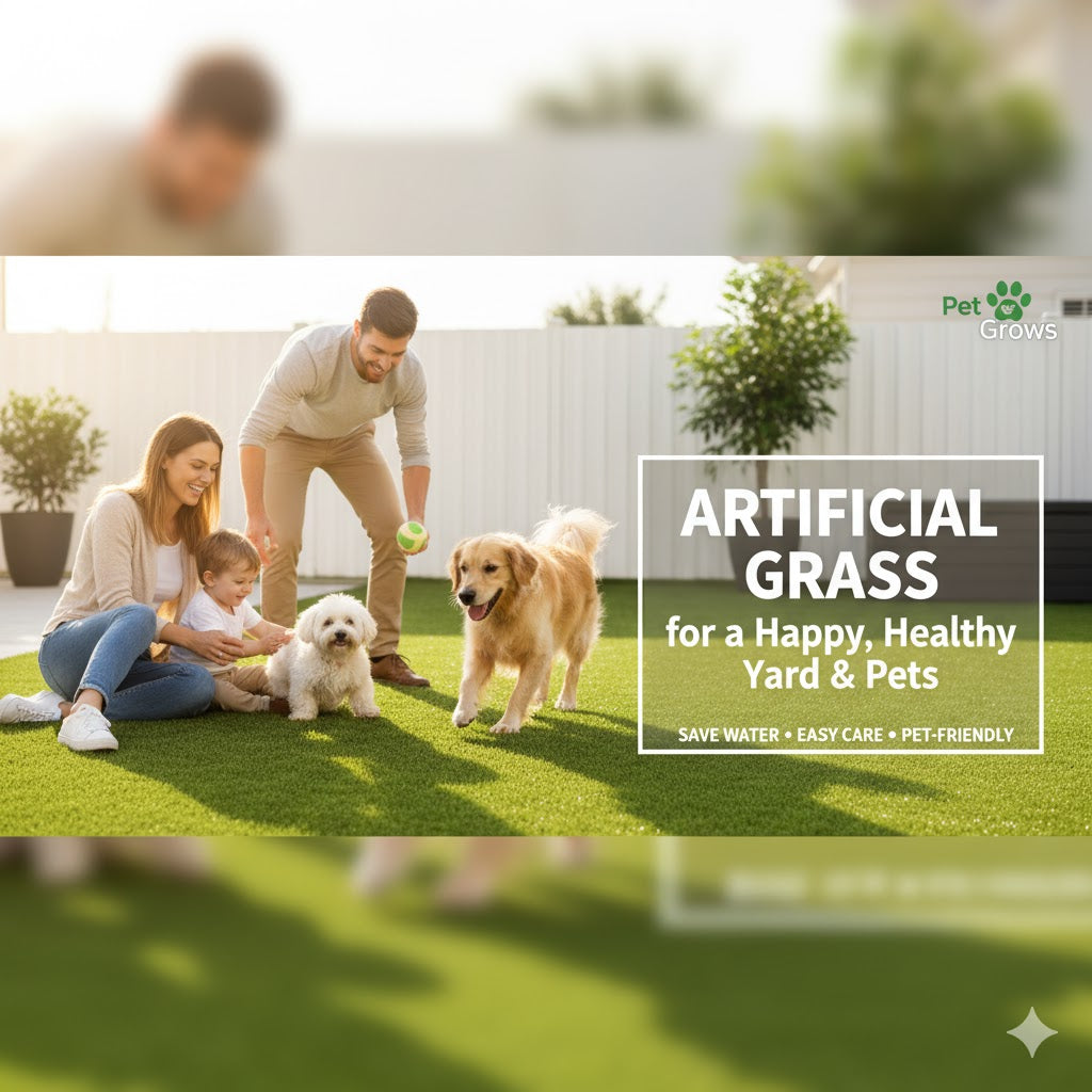 What are the benefits of artificial grass for my yard and pets?