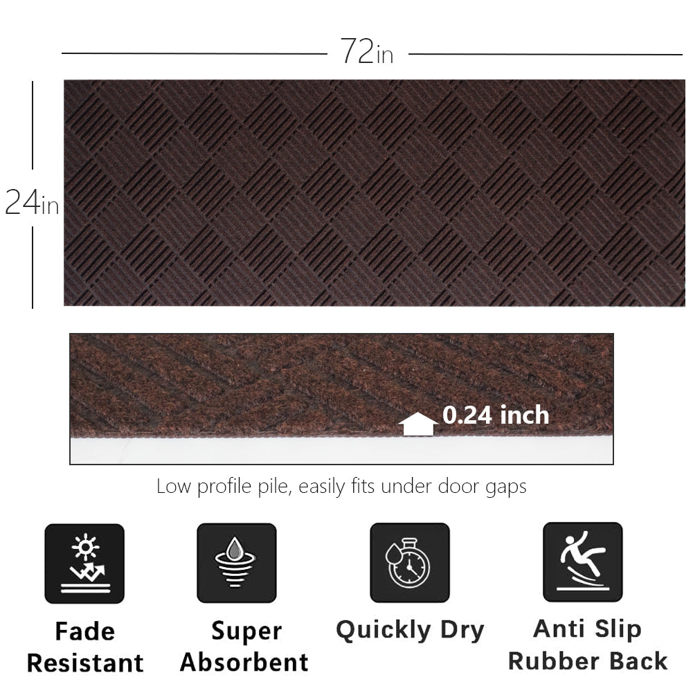 PetGrow Brown Hallway Runner Rug