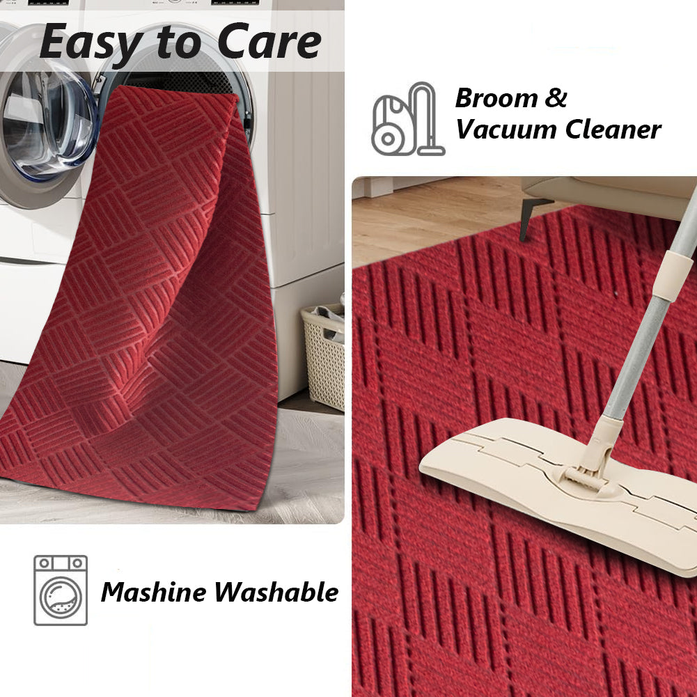 PetGrow Red Hallway Runner Rug