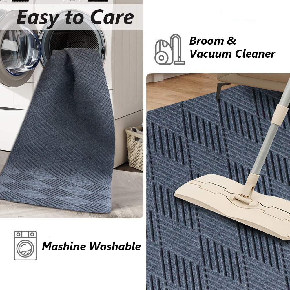 PetGrow Grey Hallway Runner Rug