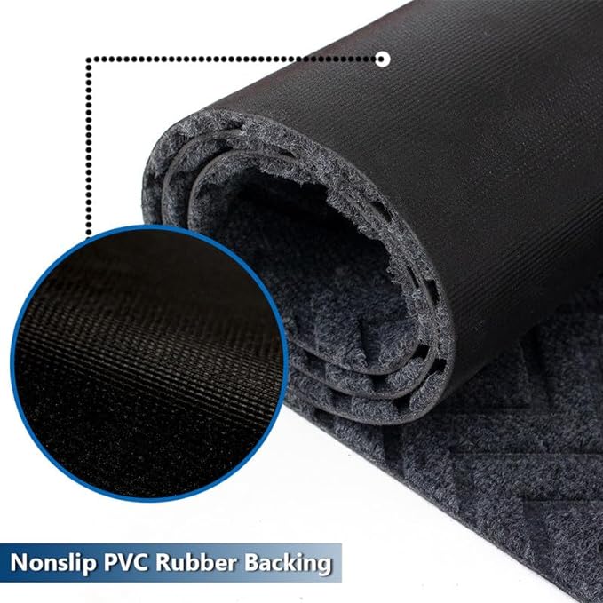 PetGrow Crease Grey Hallway Runner Rug