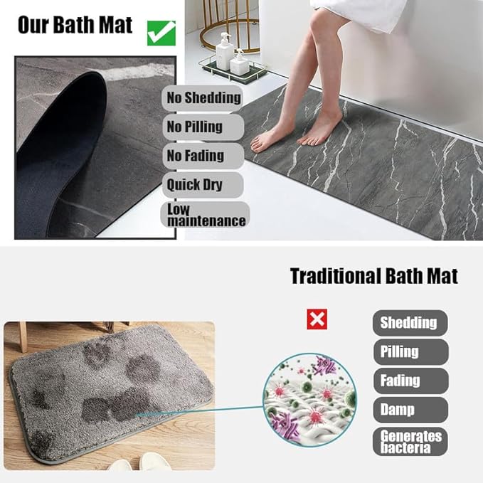 PetGrow Grey Non-Slip Absorbent Carpet