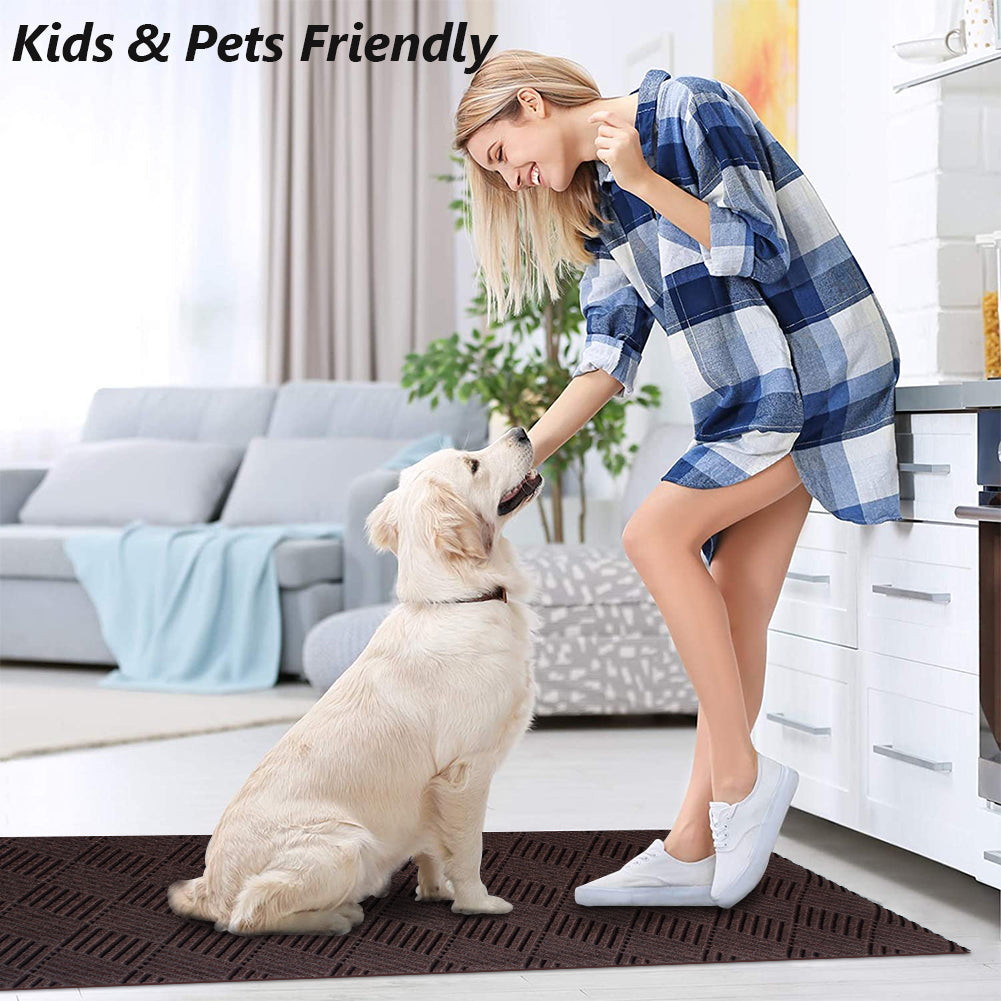 PetGrow Brown Hallway Runner Rug