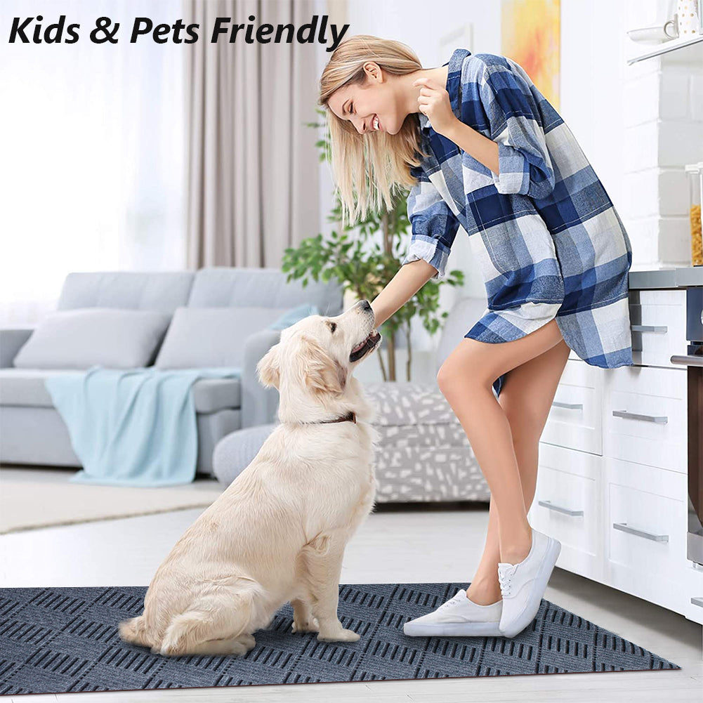 PetGrow Grey Hallway Runner Rug