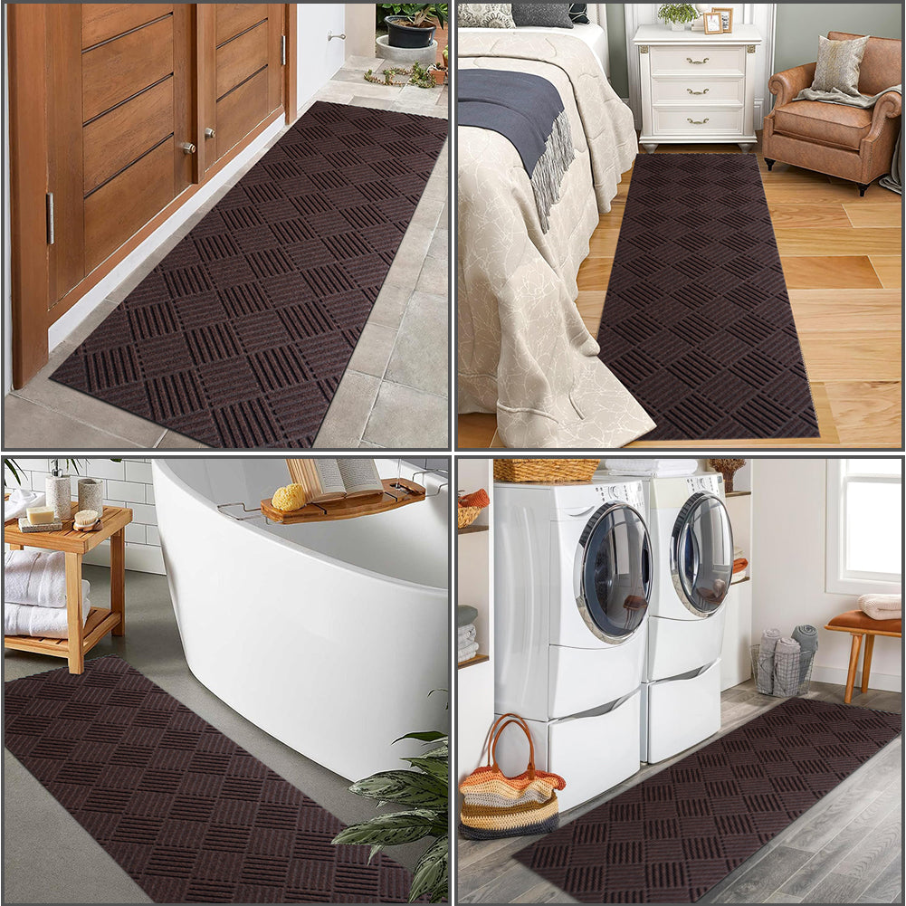 PetGrow Brown Hallway Runner Rug
