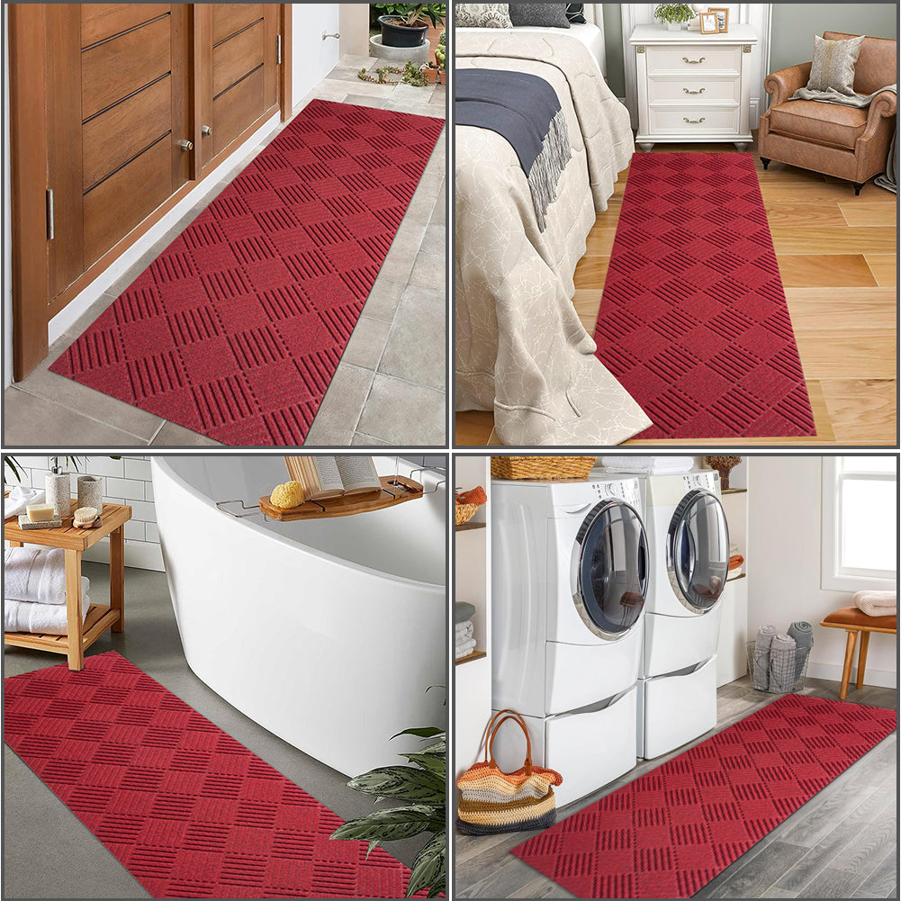 PetGrow Red Hallway Runner Rug