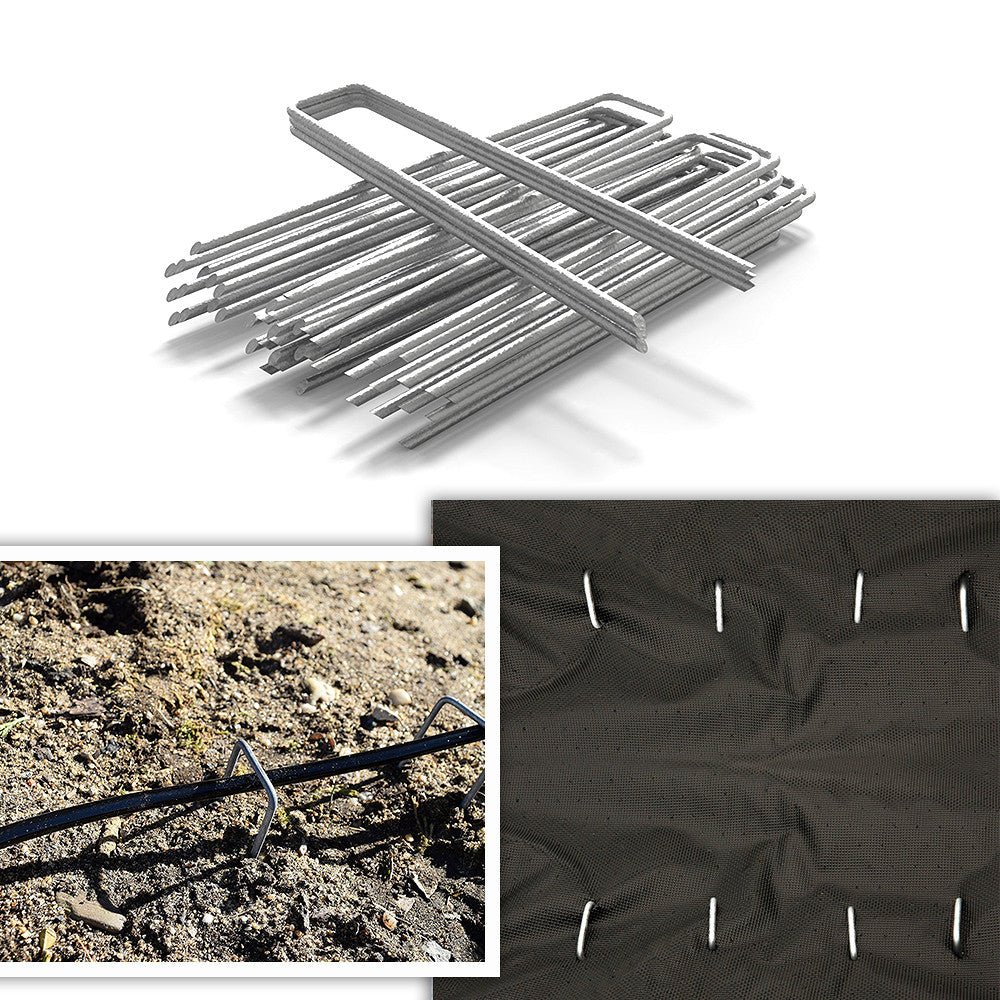 PetGrow Galvanized Garden Staples U-Type Turf Staples - Pet Grows