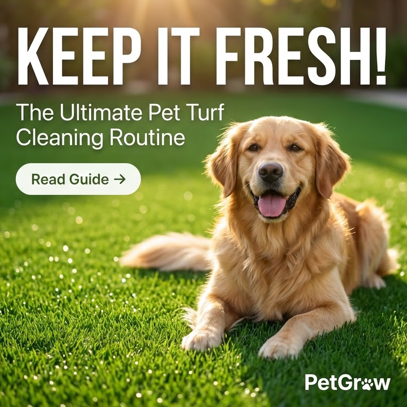 What’s the best routine for pet turf cleaning at home?
