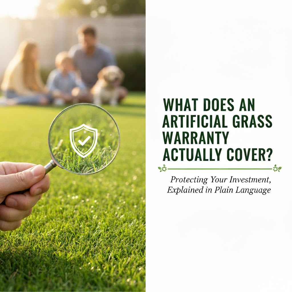 What does an artificial grass warranty actually cover?