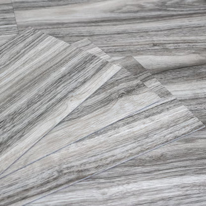 PetGrow Heather Gray Peel and Stick Vinyl Plank Flooring – 54 Sq. Ft., 36-Pack