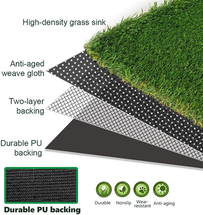 PetGrow 1.77 Inch PU Backing Grass