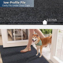Load image into Gallery viewer, PetGrow Grey Stripe Backed Non-Slip Area Rugs
