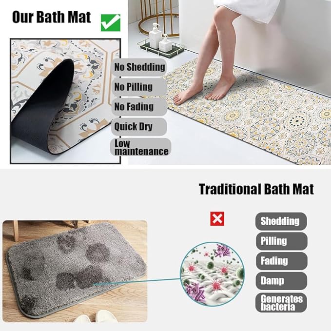 PetGrow Bohemian Non-Slip Absorbent Carpet