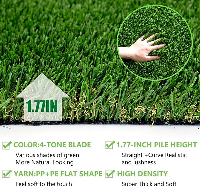 PetGrow 1.77 Inch PU Backing Grass