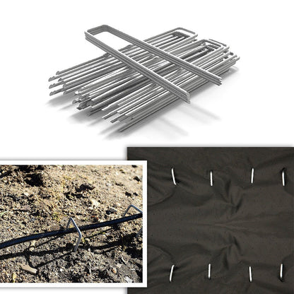 PetGrow Galvanized Garden Staples U-Type Turf Staples - Pet Grows