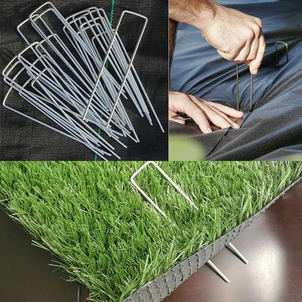 PetGrow Galvanized Garden Staples U-Type Turf Staples - Pet Grows